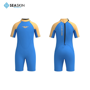 Seaskin Kedatangan Baru Kids Diving Suit 2mm Tubuh Lengkap Neoprene Wet Suit Back Zip Custom Logo Wetsuit