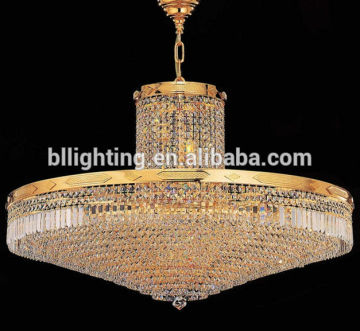 Round modern low ceiling crystal chandelier