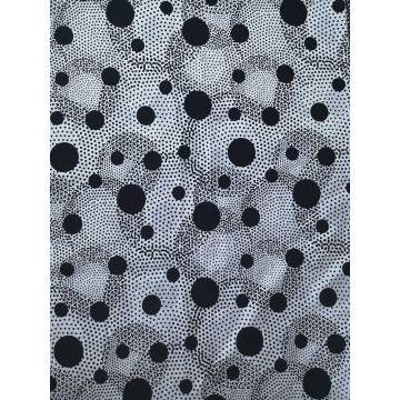 Dots Rayon Challis 30S Air-jet Printing Fabric