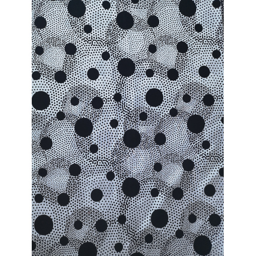 Dots Rayon Challis 30S Air-jet Printing Fabric