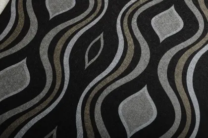 Classical Space Abstract Wallpaper , Pink / Black / White / Brown