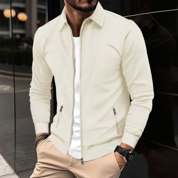 Men's Casual Linen Blazer Slim Fit Business Jacket