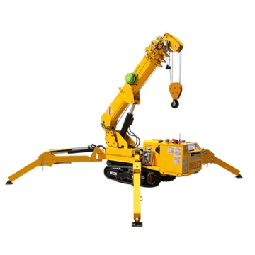 2-12 Ton Spider Crane: Small Construction Crawler Crane with Telescopic Boom