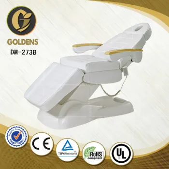 white leather facial bed beauty furniture for sale