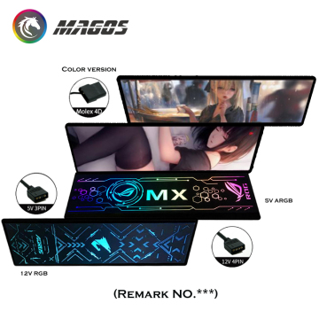 Pannello PC RGB Pannello Pannello Light Scheda per la decorazione GPU/PSU/HDD - Mod Gamer Mod Diy con supporto Sync M/B
