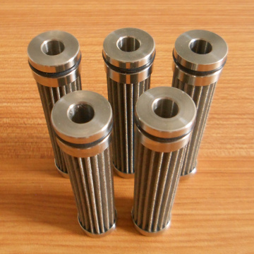 Keluli tahan karat Sintered Fiber Filter Oil Filter Untuk Kereta Api