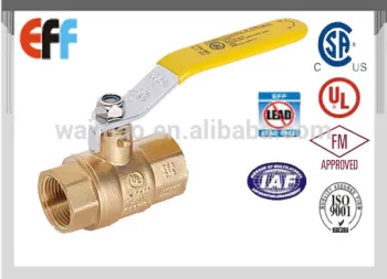 Wholesale Price China Supplier Female Thread NPT water Brass Ball Valve with CSA UL FM certificated