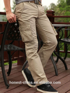 2016 mens comfortable cargo pants of pure cotton