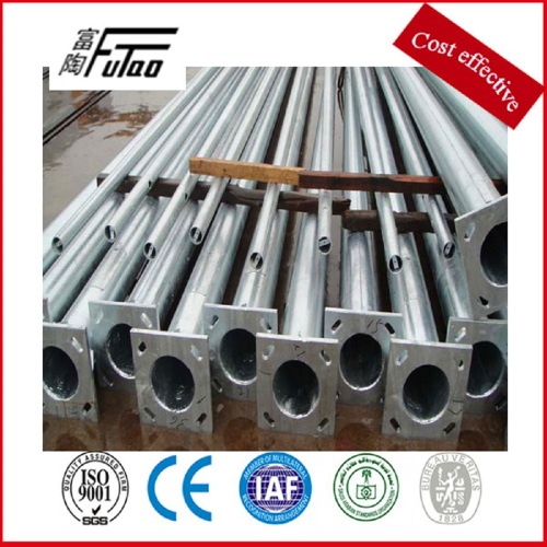 Galvanized Steel Utility Power Pole For Electrical Power Transmission