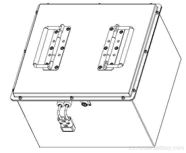 Batería recargable de 24V 100Ah para la máquina de barredor de piso