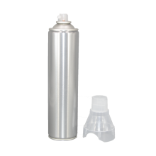 Empty can for portable oxygen canister with mask
