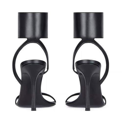 Elegant Refined Women's Heel Sandals with Strap