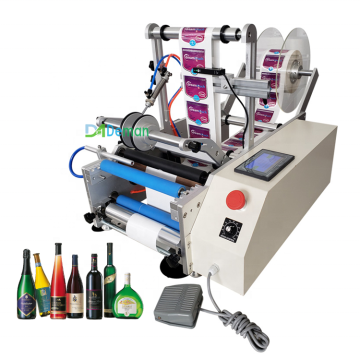 Hersteller Direktvertrieb Desktop Mini -Etikettierungsmaschine für runde Flaschen