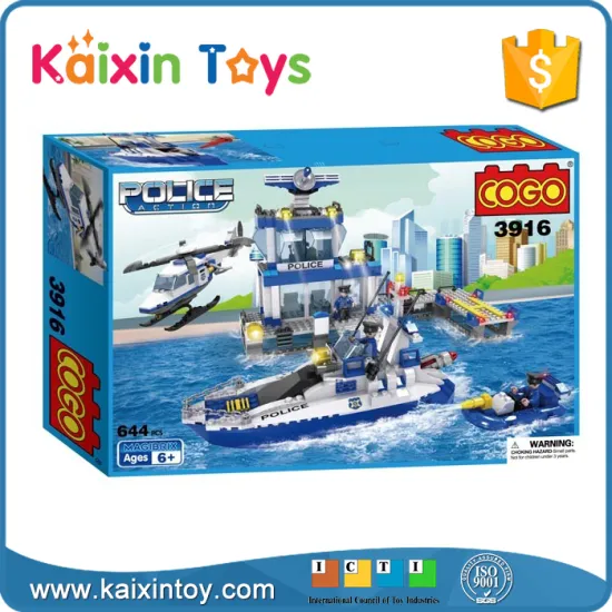 10200764 COGO Blocks policeman Series DIY plastic building blocks toys for kids