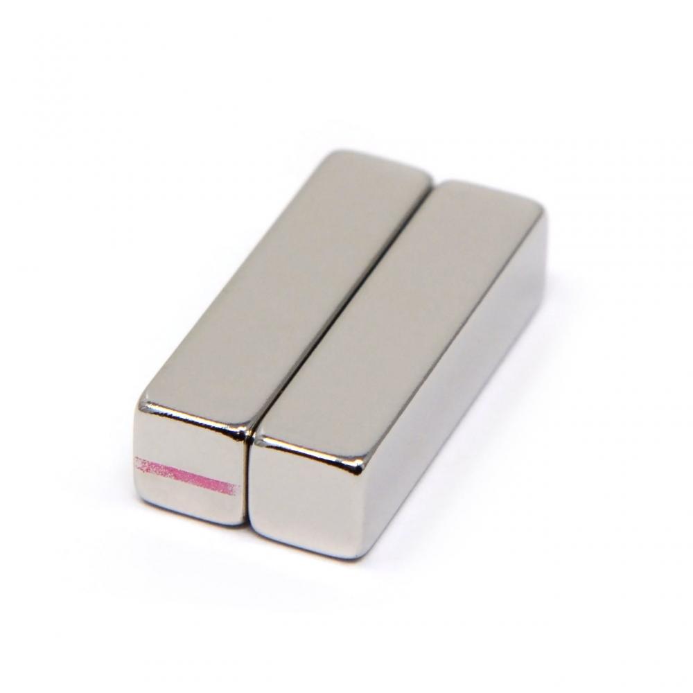 N52 Neodymium Block Magnets 1/4x1/4x1 &quot;Блок -магниты с полюсами на концах