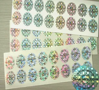 Bling Bling Round Hologram Security Sticker,Tamper Evident Hologram Label