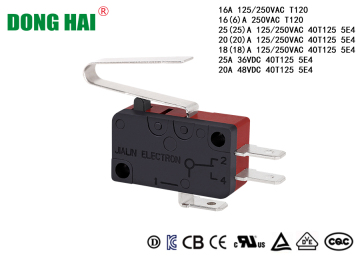 Lever Type Micro Switch 16A 250VAC Heater