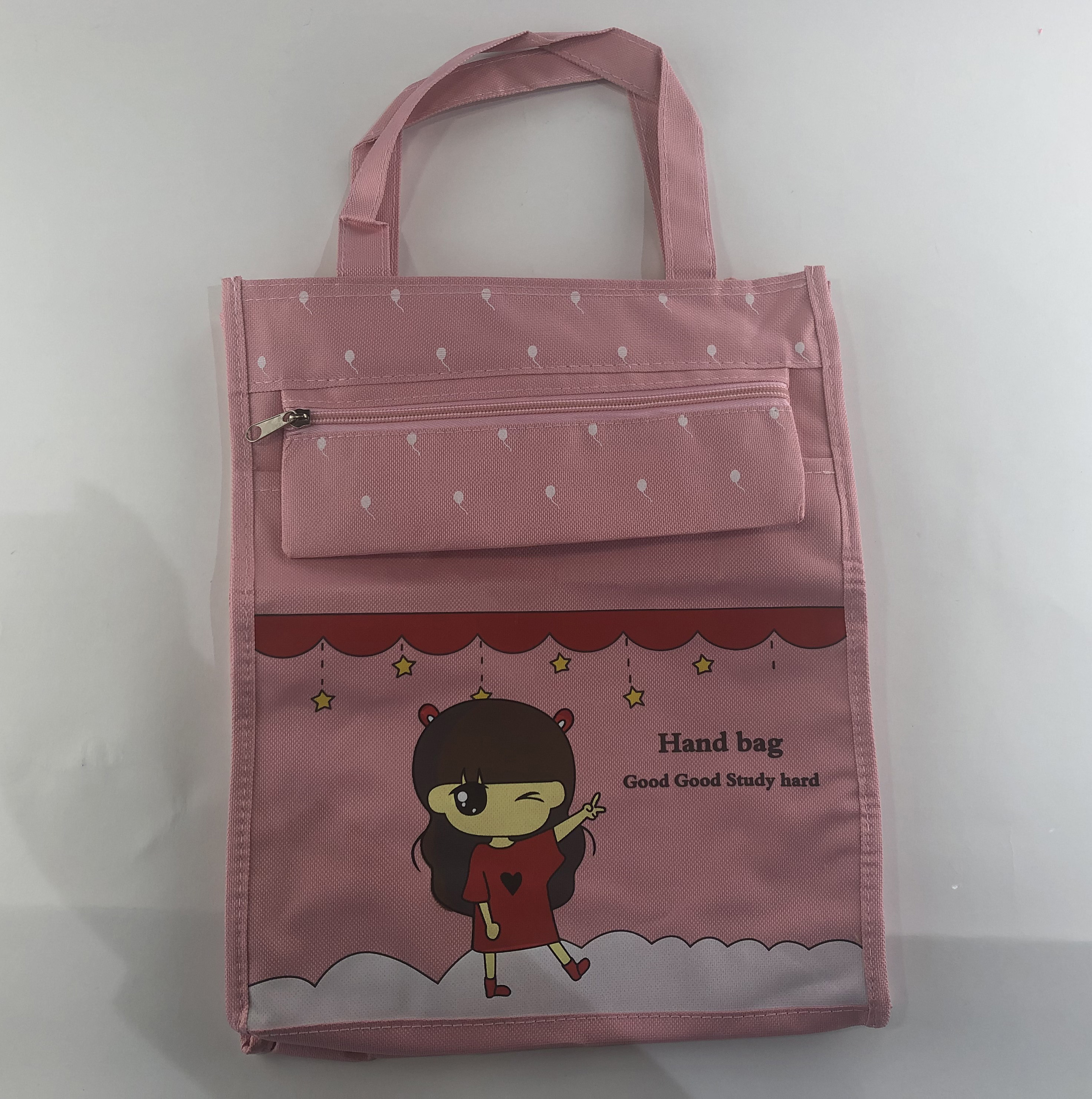 Multifunctional Carrying Portable Bag Boys And Girls Handbag With Pen Bag And Two Side Net5