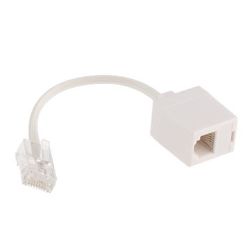 J45 To RJ11 Telephone Line Cord Phone Extension Cable Wire for Home Office Use