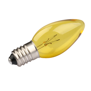 E12 C7 C7 12V 3W Candele a forma di lampadina a incandescenza per decorazioni per le vacanze