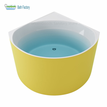 Indoor-Ecke Acryl freistehende Badewanne