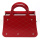 Red Ladies Handbag Flip Table Clock