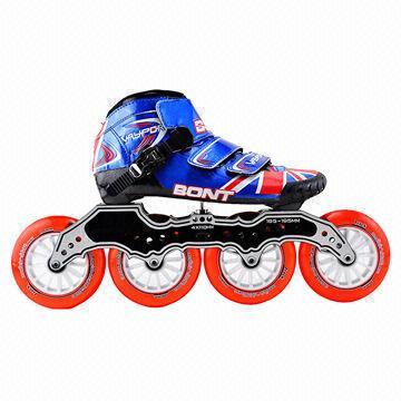 Roller skates/adjustable hard boot roller skates, PP chassis, TPR brake and PVC wheels