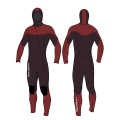 Seaskin Mens One Piece 5/4mm dengan Wetsuit Berkerudung