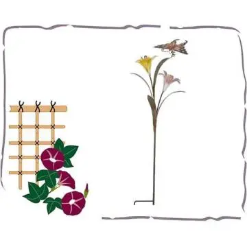 Outdoor flower garden stick