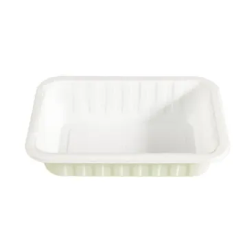 White Food Grade PP Food Serving Tray