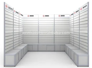 NEWEST!Slotted Aluminum Board / Melamine Grooved Aluminum, Aluminum grooved board for exhibition booth