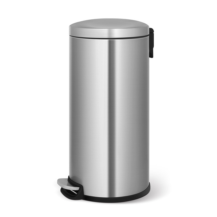 stainless steel trash can