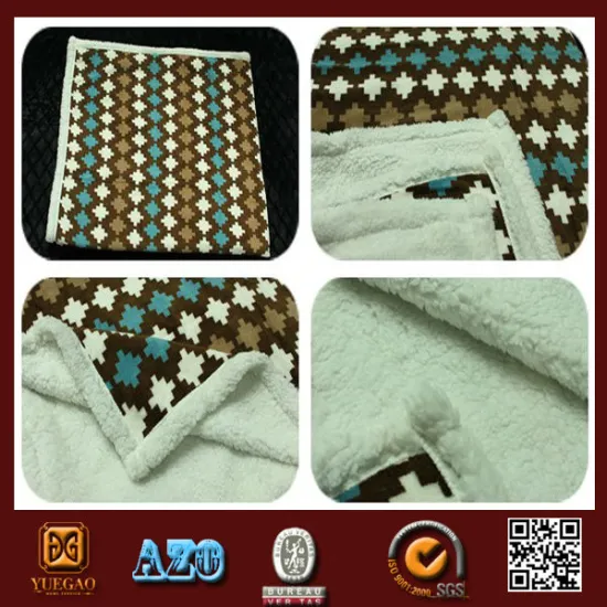 Micro fleece sherpa blanket