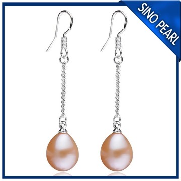 AA 9-10MM Pink Freshwater Latest Design Of Pearl Earrings PE029