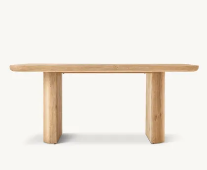 Modern Midcentury Minimalist Oak Wood Oslo Office Desk