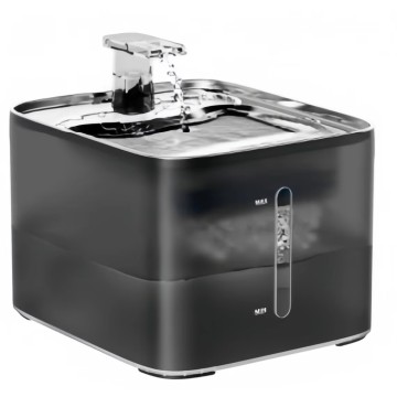 Stainless Steel Pet Water Fountain Automatic Drinking Bowl Filtered Circulating Dispenser Quiet Pump Elegant Home Small Animals