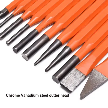 6pcs 40 Crv Pin Punch Chisel Set