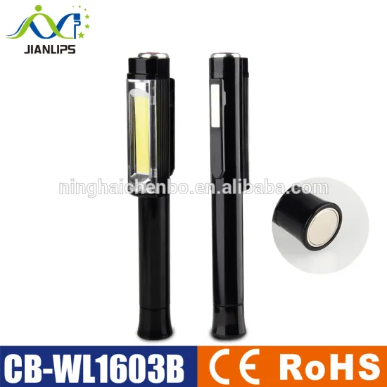 JIANLIPS CB-WL1603B Newest quality Durable Pen Light Magnetic Inspection Work Hand Lamp Emergency Torch Light