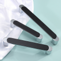 Minimalist Mat Siyah &amp; Krom Dolap Bar Kulpları
