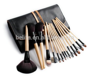 Belifa 15pc vegan synthetic hair professional makeup brushes