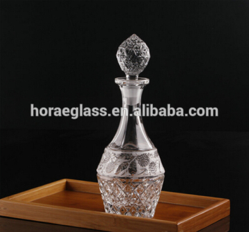 Alibaba china wholesale dinnerware handmade glass wine decanter\cheap glass jar