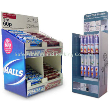 Cosmetic Tiered Corrugated Pdq Display Racks For Promotion