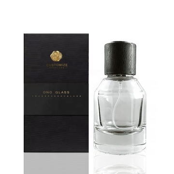 Wholesale Luxury Glass Perfume Bottles with Black Wooden Caps - 30ml, 50ml, 100ml