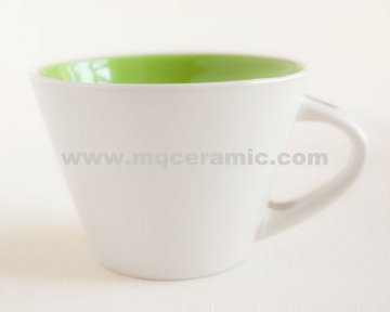14oz Ceramic soup mug with spoon