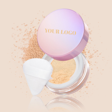 Talc-Free Ultra Fine Matte Loose Setting Powder with Puff - 10 Colors