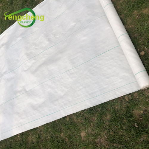 Anti uv plastic white woven weed mat