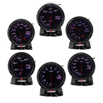 Defi Car Sport Racing -Messgeräte: A1 BF -Rennfahrer N2 OBD -Öltemperatur, Druck, Wassertemperatur, Spannung, Drehzahlmesser, Boost -Messgerät