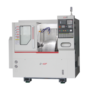 C-40p mini eğik yatak yüksek hassasiyetli CNC torna makinesi