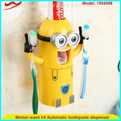 Minions children automatic Toothpaste dispenser despicable me