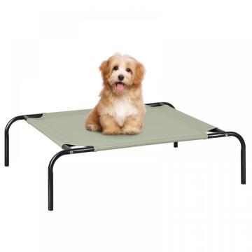 Lit vert olive en polyester en polyester pour animaux de compagnie